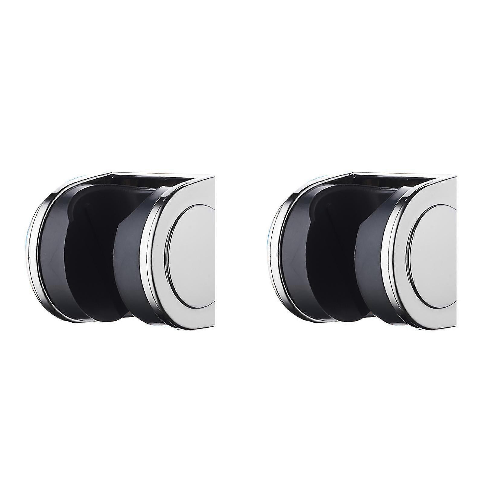 Shower Head Handset Holder Chrome Bathroom Wall Mount Adjustable Bracket *2PCS