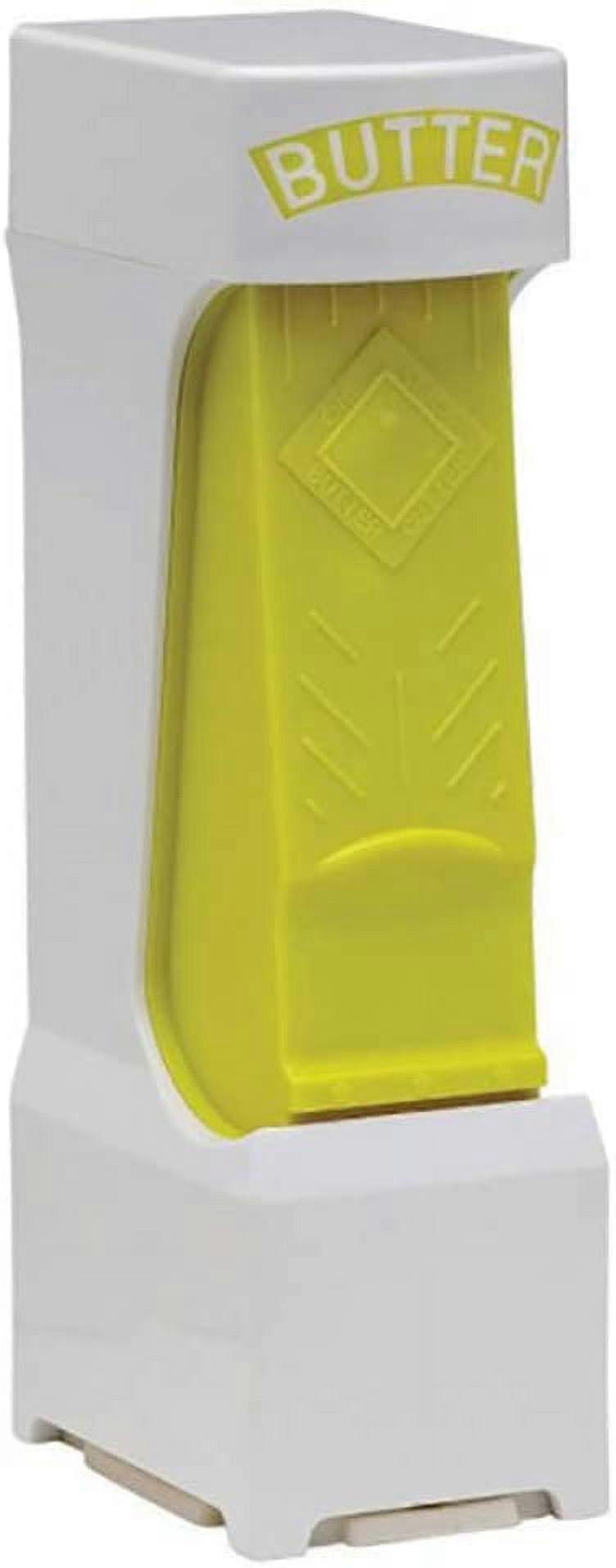 Tao Xiong Simple One Click Stick Butter Cheese Cutter - Butter Dispenser to Store Butter for Making Bread, Cakes, Cookies (Yellow)