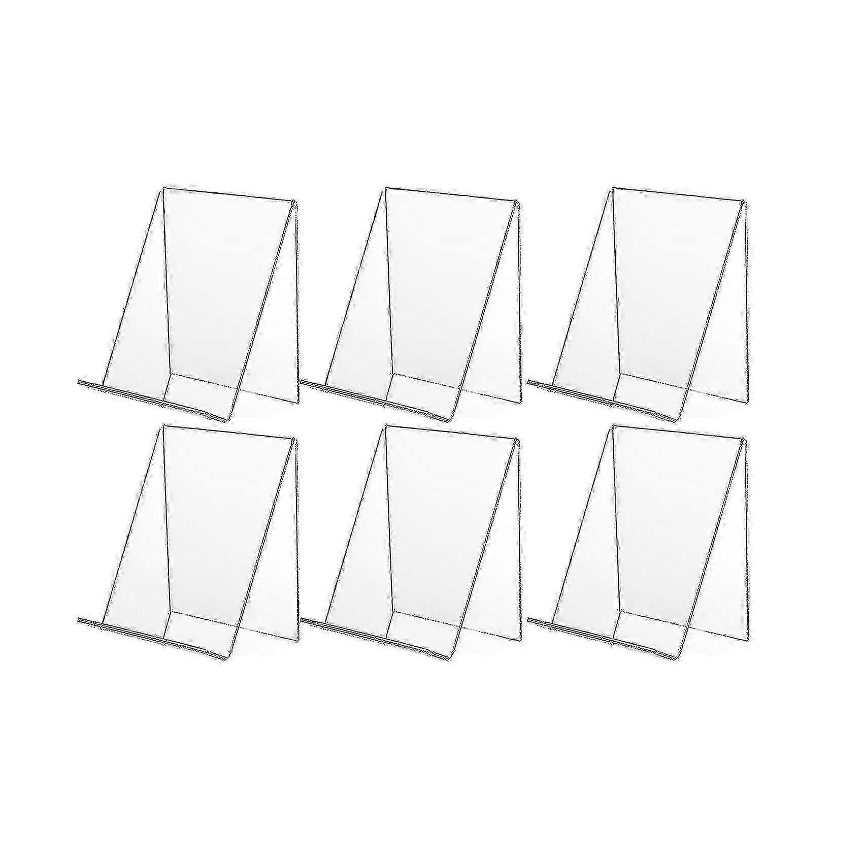 6 Pack Soporte de libro de acrílico, soporte de pantalla de acrílico transparente, soporte transparente para mostrar imágenes, joyería de alta calidad