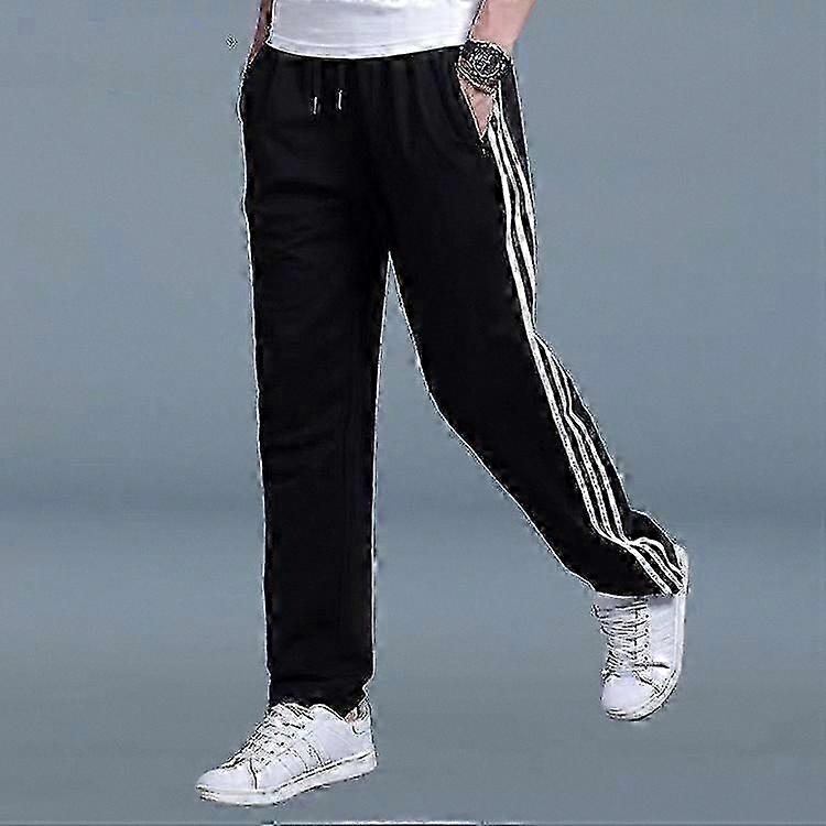 Men's Relaxed Fit Straight Leg Sweatpants for Casual and Student Use Large Size Available