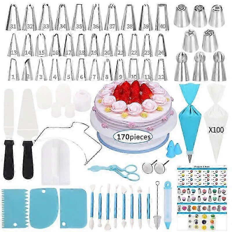 2025 Cake Decorating Tools Kit Icing Piping Nozzles Tips Baking Tools