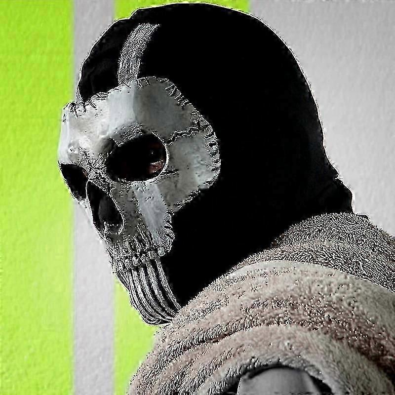Ghost Mask V2 - Operador Mw2 Airsoft Cod Cosplay Airsoft Taktisk Skalle Full Mask -CLJR