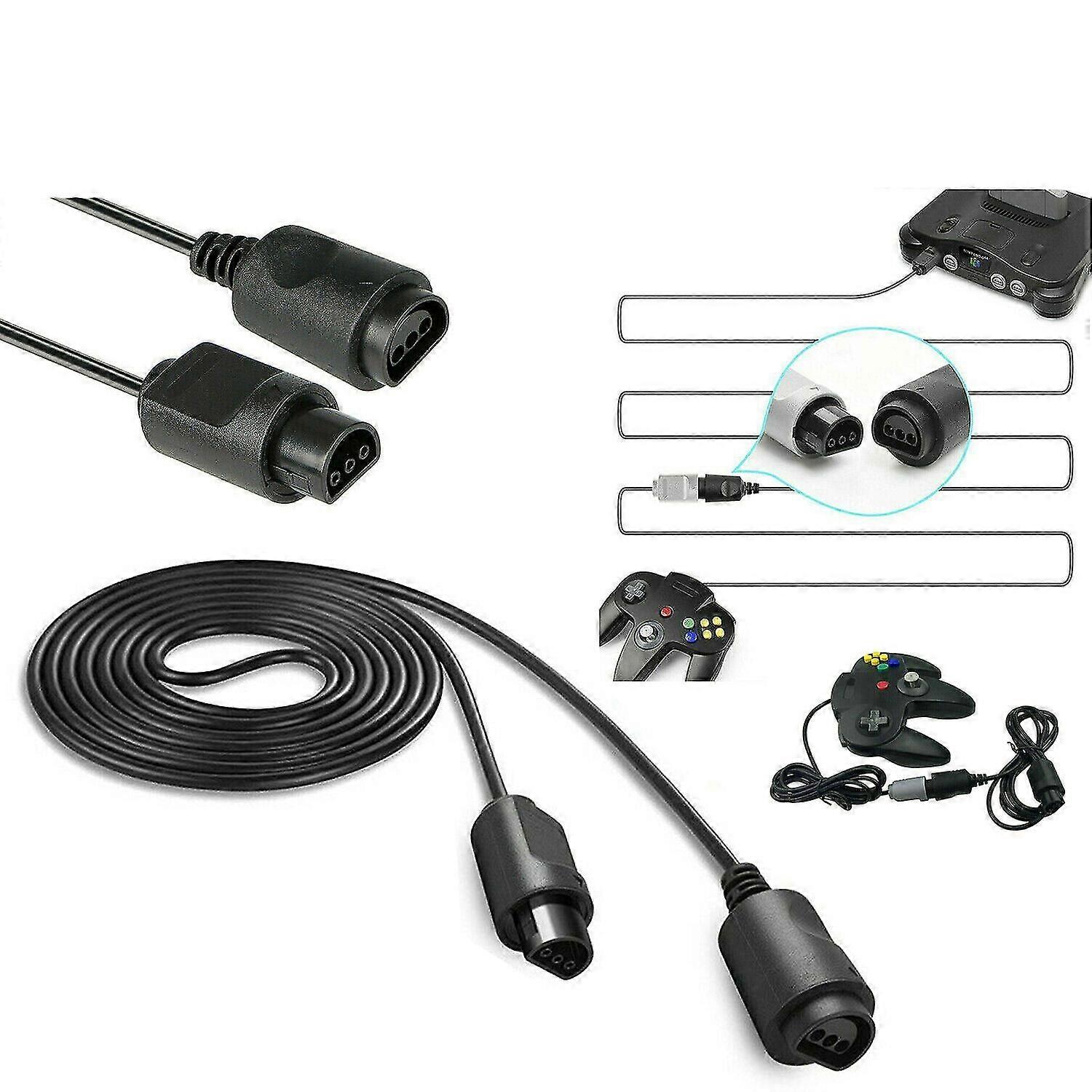 For Nintendo 64 Controller N64 Game Console 1.8m Extended Extension Cable Cord