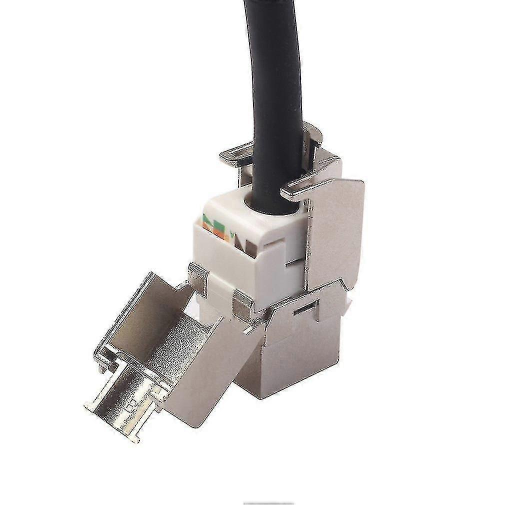 Network Rj45 Cat6 Cat7 Keystone Jack Module 360 Degree Full Shielded