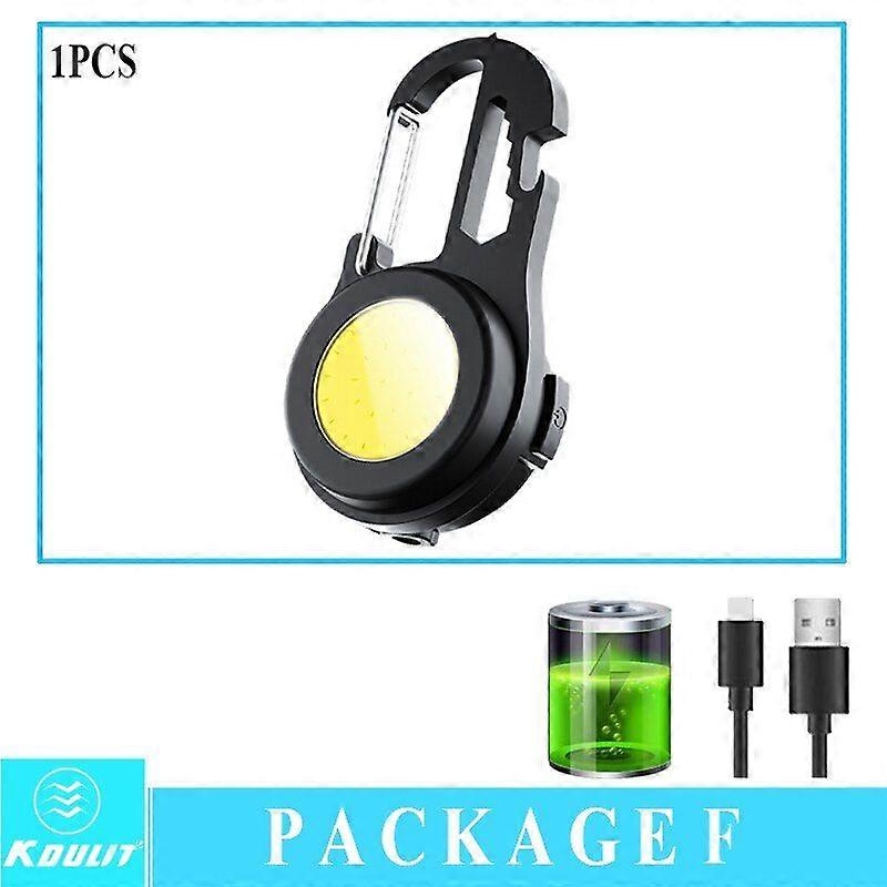 Mini LED Working Light Portable Pocket Flashlight USB Rechargeable Key Light Lanter