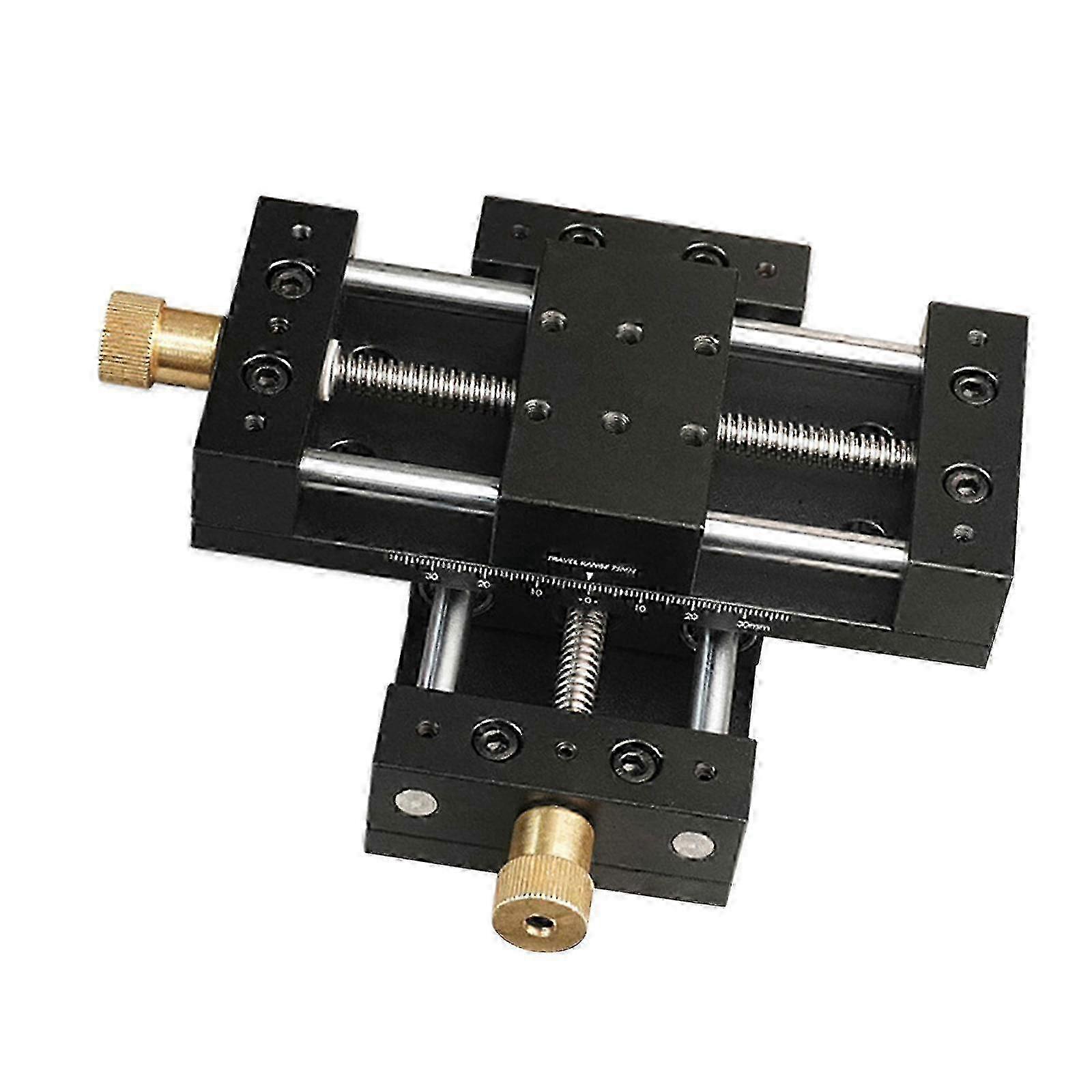 Linear Stage Motion Actuator Manual Linear Rail Clear Scale Lock Nut Cross Sliding Table Fine Tuning for Production Machinery