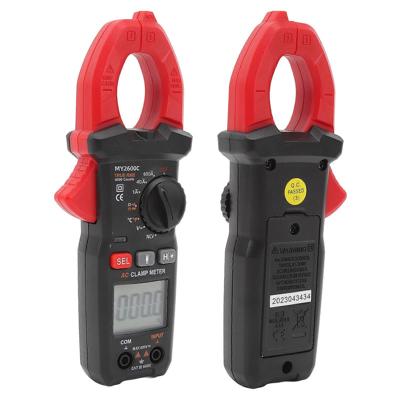 Digital Clamp Meter Multifunctional AC DC Voltmeter Smart Auto NCV Multimeter for Measurement 