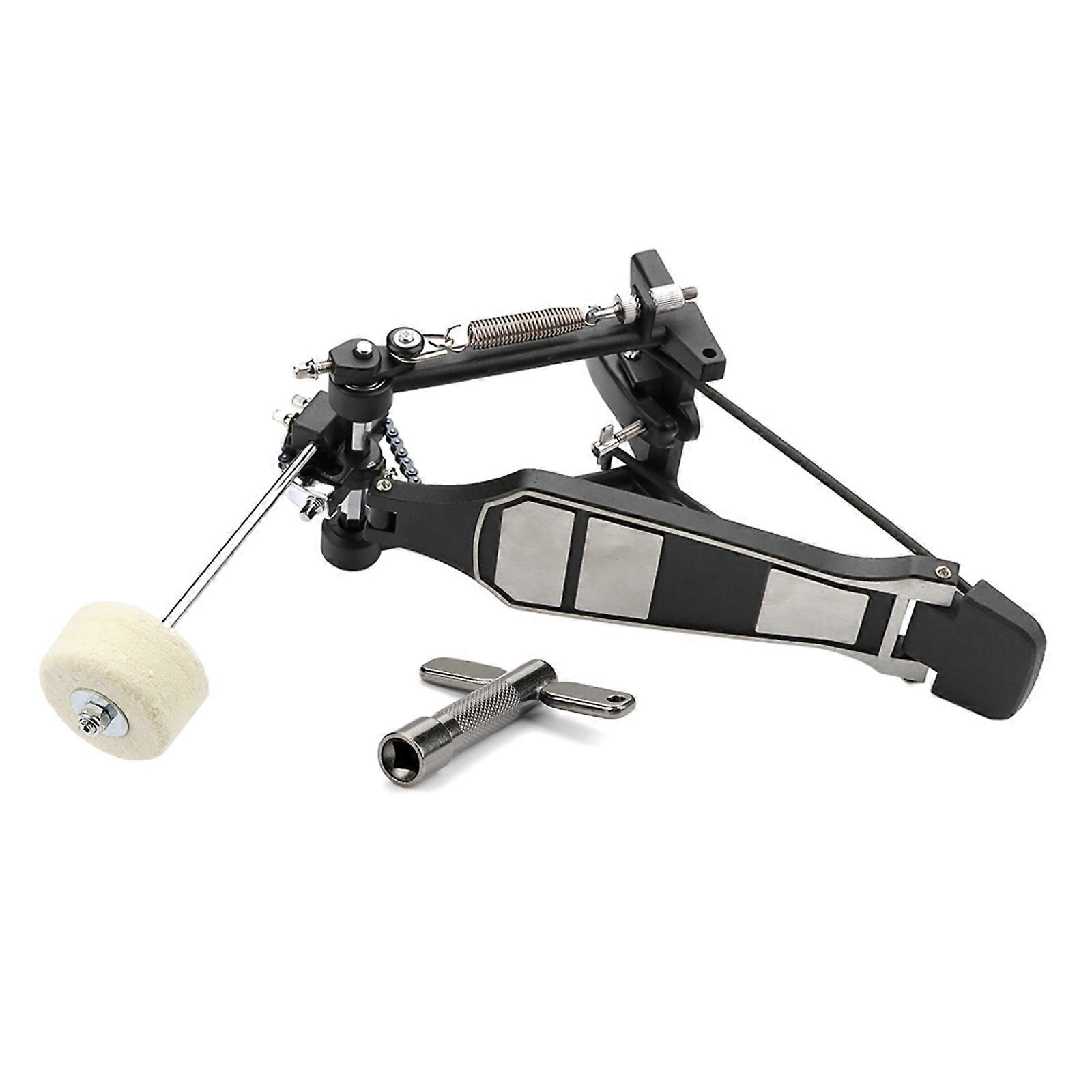 Single Bass Drum Pedal Kick Drum Pedals with Hammer Adjustable Beater Head Pedals Drum Instrument Accessories Enduring Multicolor
