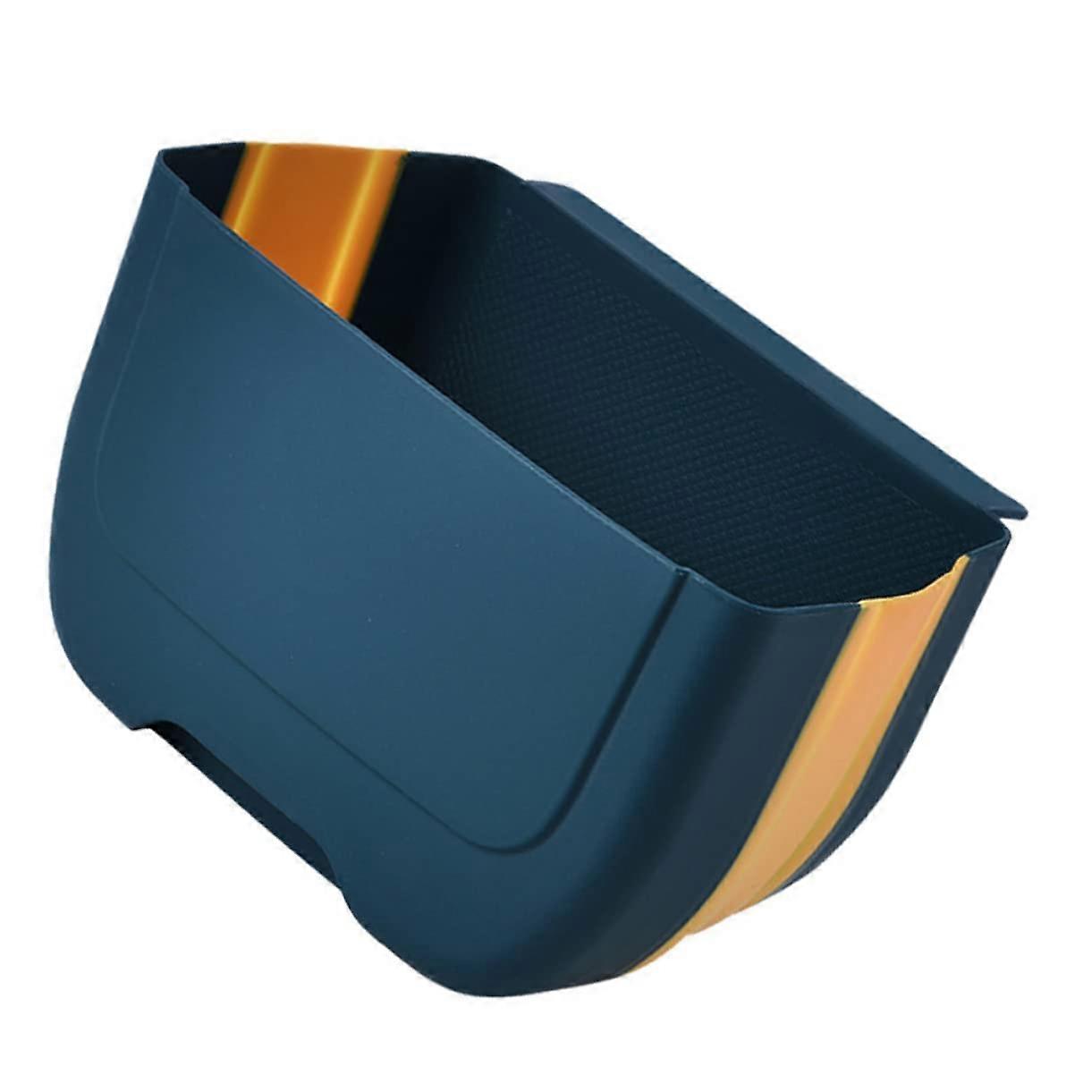 Folding Trash Can Kitchen Waste Can Wall Mountable Space Saving Sturdy Hanging Basket