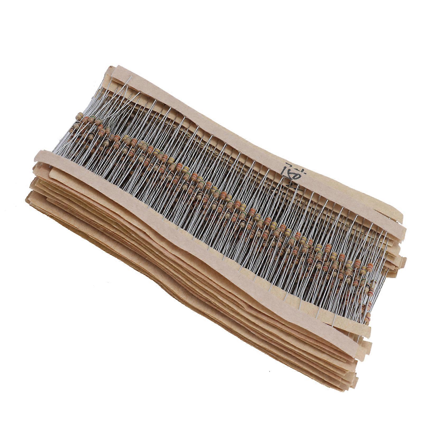 600Pcs αντίσταση ταινιών άνθρακα 30Value γραφίτης 10Ω1MΩ 1 6W DIY εξάρτηση που ταιριάζει με την υψηλή ακρίβεια