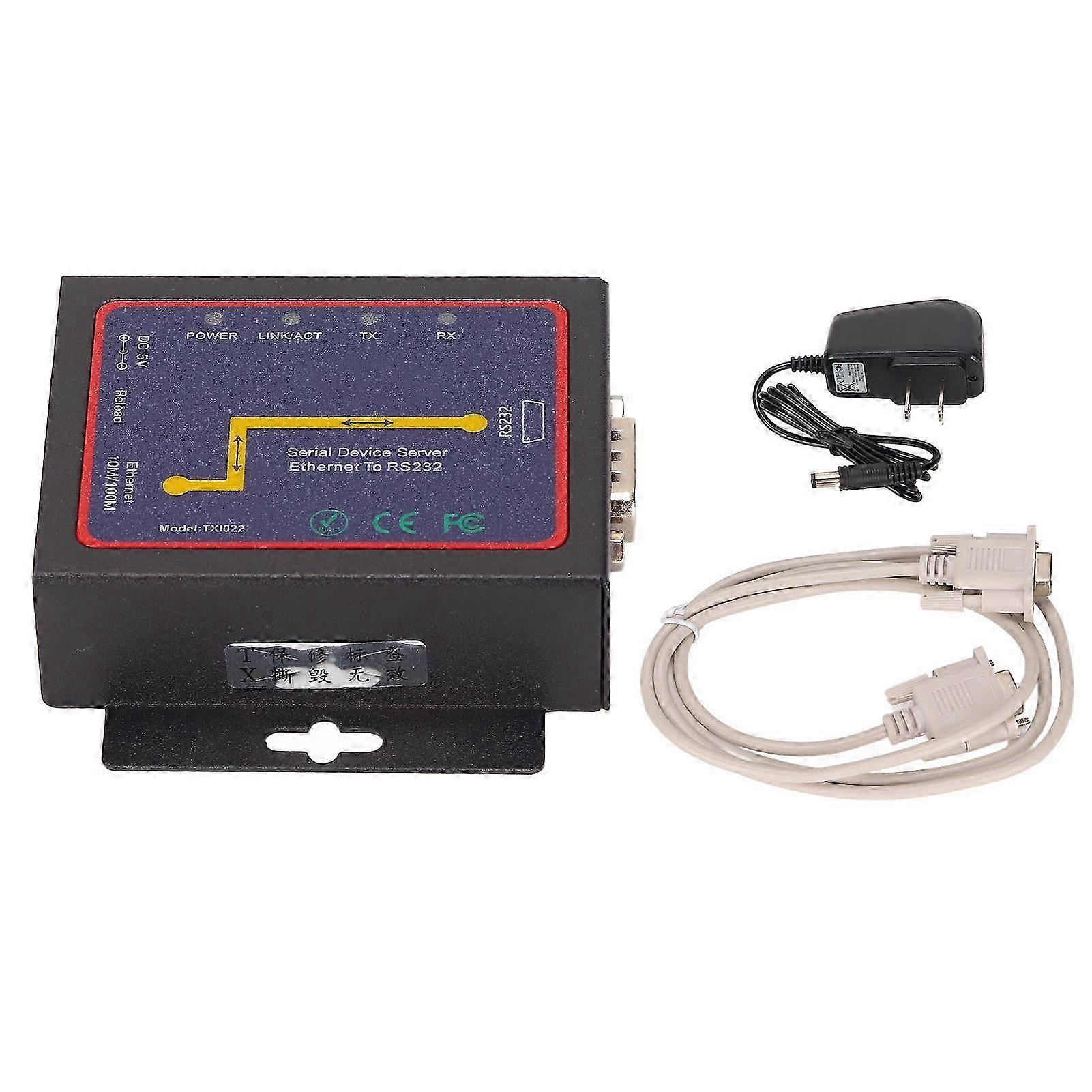 RS232 to RJ45 Converter 10/100M Data Rate 300bps to 230400bps Minus10 to 55 with IP210 Chipset for Windows Systems