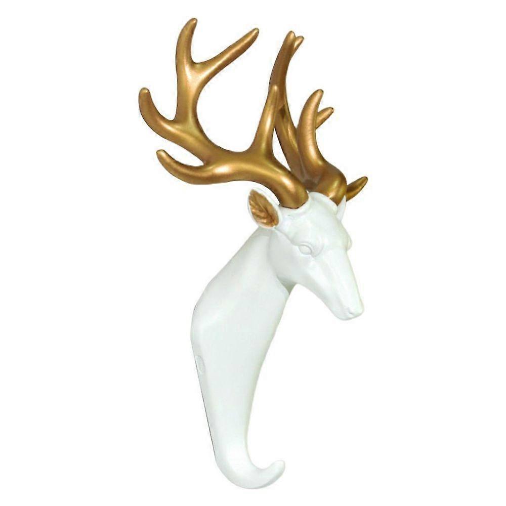 Starker Tierkopf-Kleiderbügel Wandklebetüre Hänger Weiß