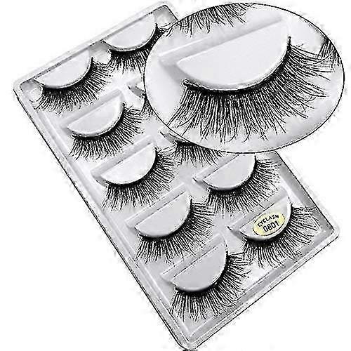 5 Pairs Of False Eyelashes, Black Eyelashes Extension