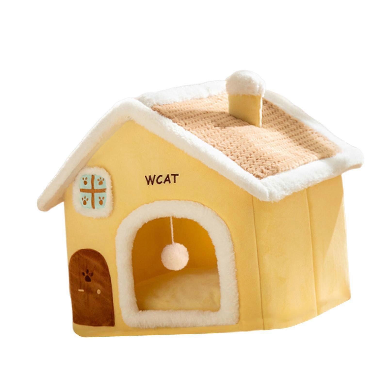 Cat Warm House Hanging Ball Windproof Comfortable Interactive Pet Winter Cave