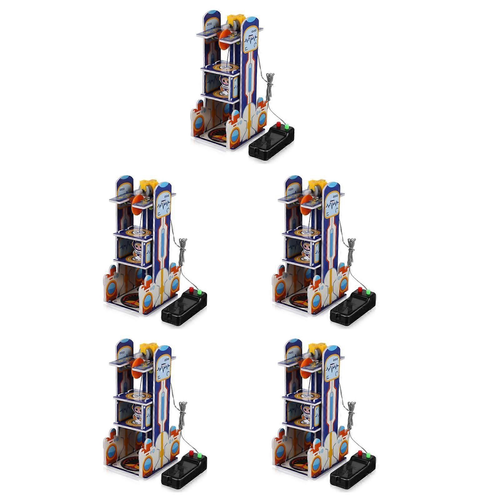 5 Sets  Elevator Toy Electric Model Assembled Science Technology Toy Science Building Project Small Elevator Toy Handmade Model