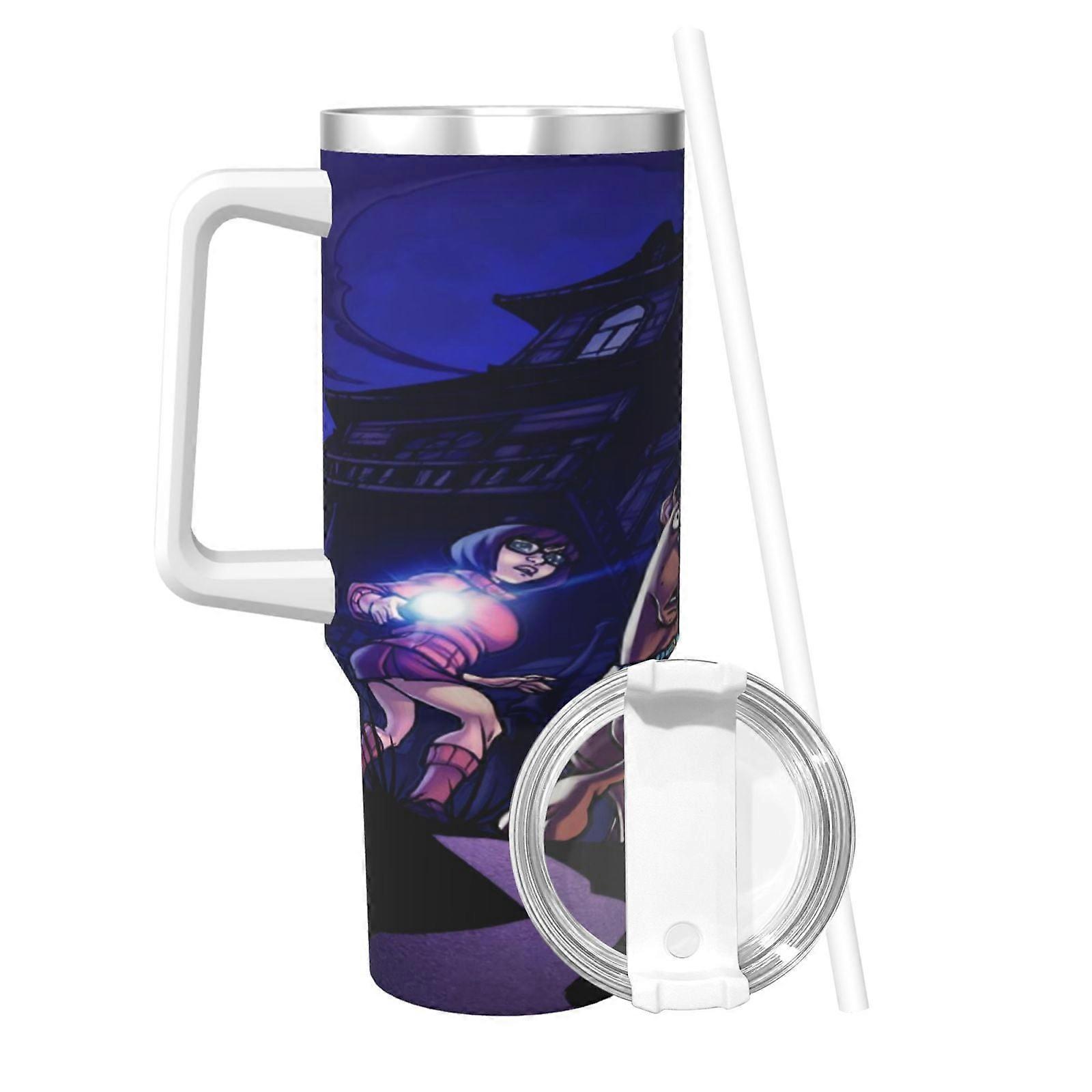 Tasse isotherme en acier inoxydable avec imprimé Scooby Doo, 1 134 g, motif Ice Bully, avec poignée