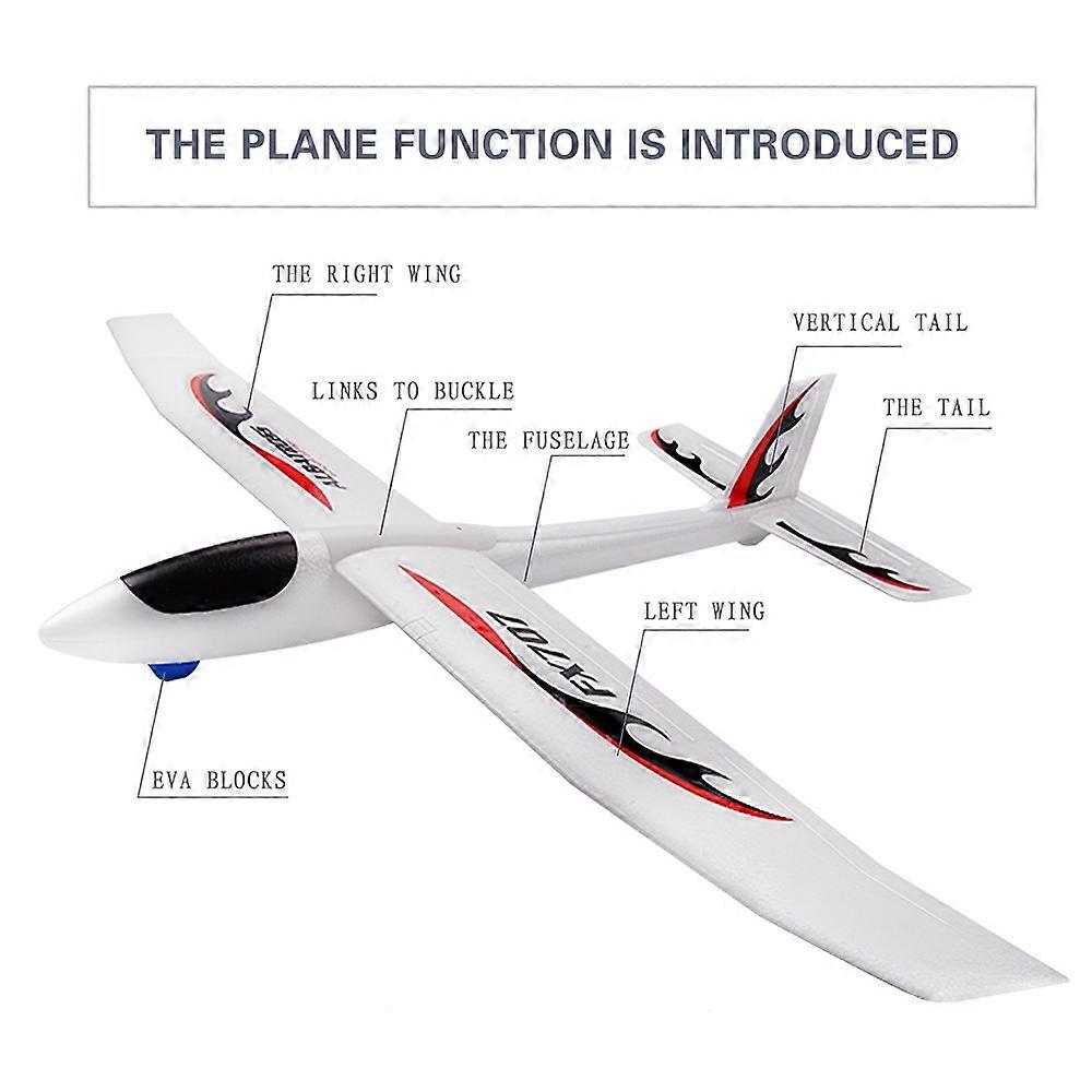 FX707S Airplane Hand Launch Glider Plane Throwing Airplane Soft Foam Airplane Aircraft Model DIY Toy