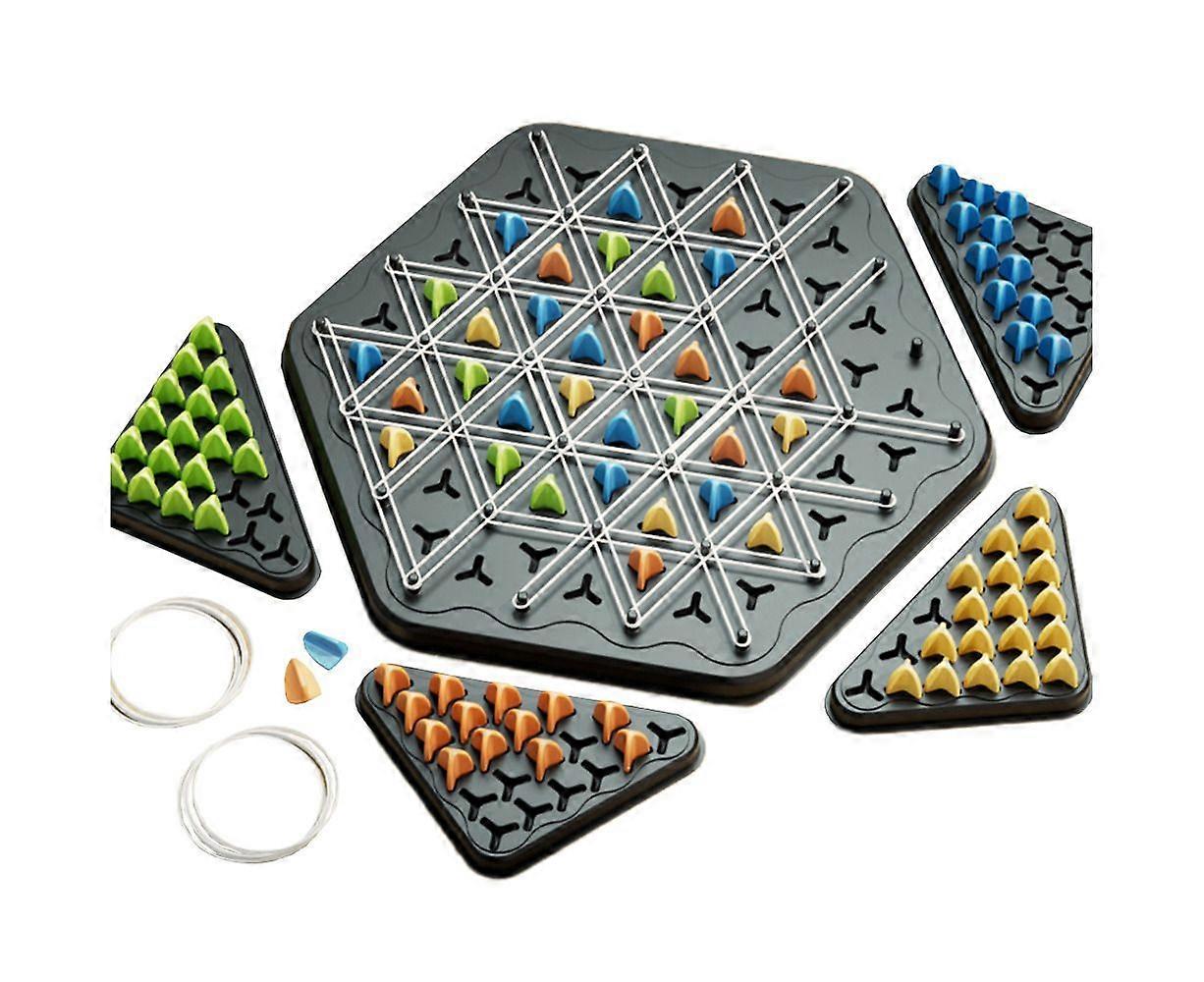Funny Chain Triangle Board Game Interactive Peg Game Triangle Chess Board Game