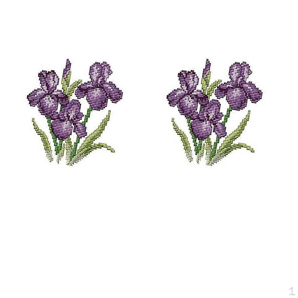 2x Stamped stitch set DIY Needlecraft Gift