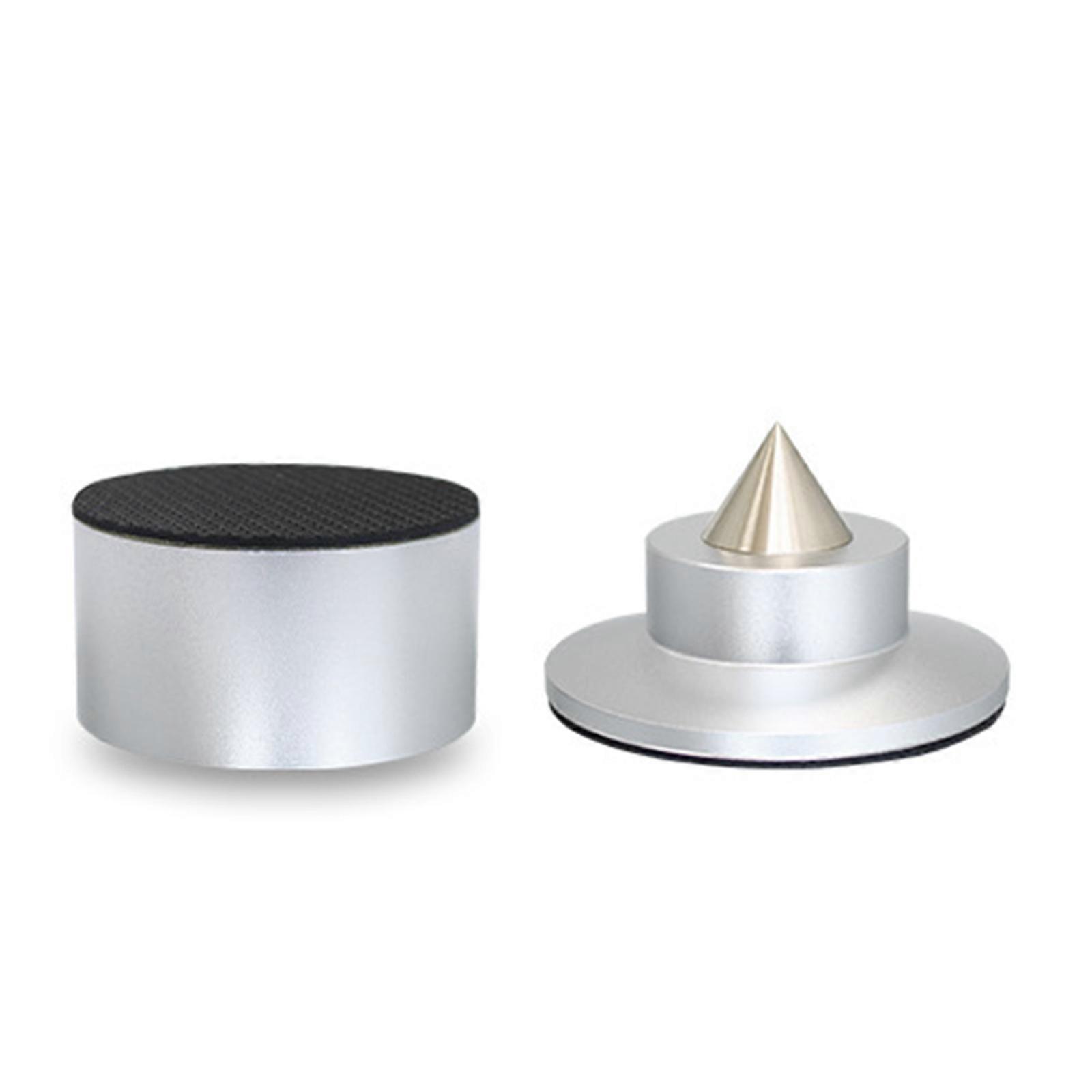 Spring Loaded AntiVibration Speaker Stands Aluminum Alloy Construction Universal Compatibility Quick Setups Design  Silver