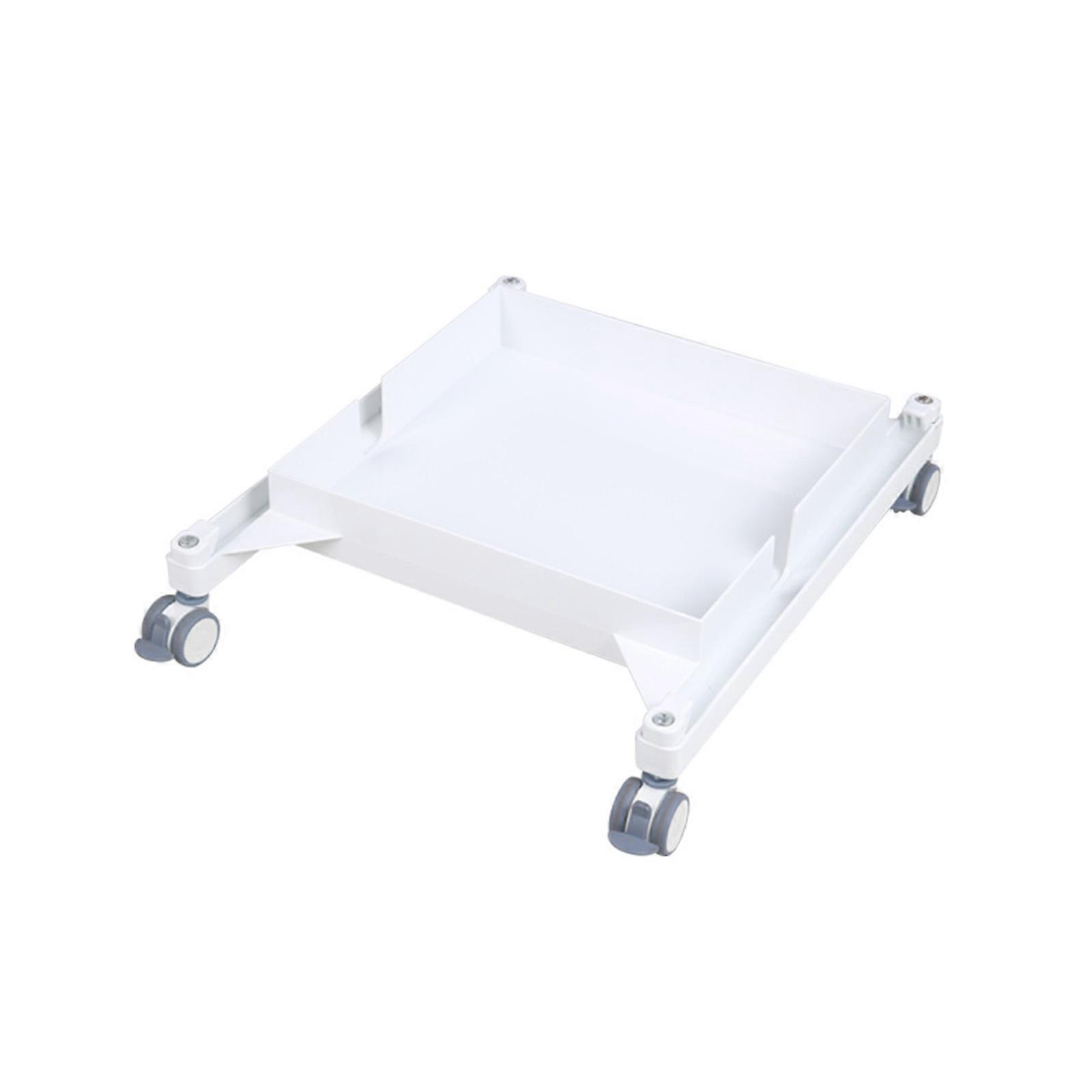 Portable Infant Dining Chair Pulley Smooth Gliding Casters Locking Function Modern Design Easy Mobility for Nursery  White