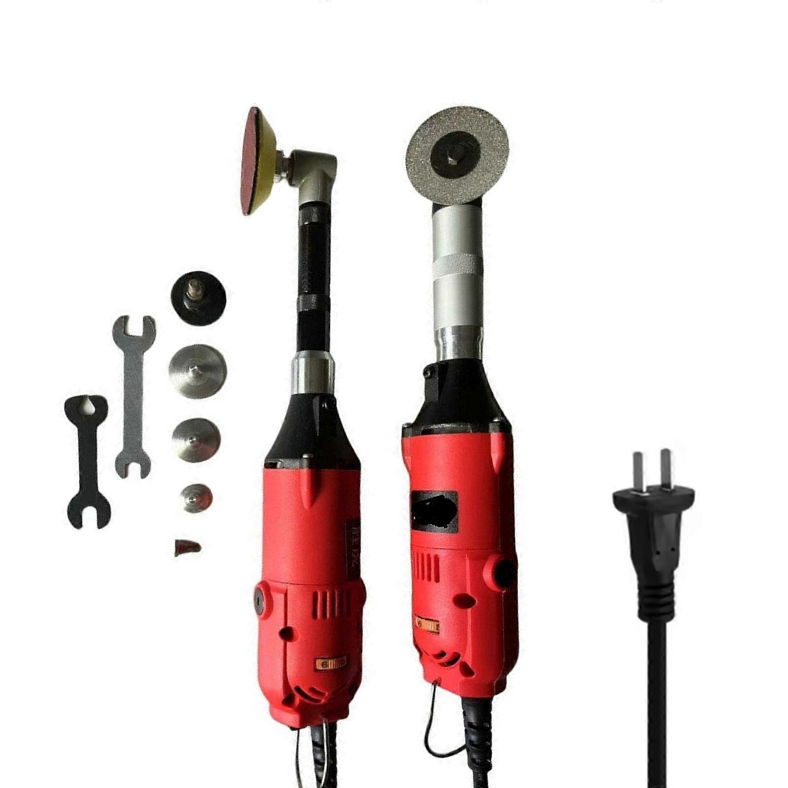 Handheld Professional 220V Variable Speed Grinder Polisher With Extended Reach Head For Precise Stone And Ceramic Work Multicolor