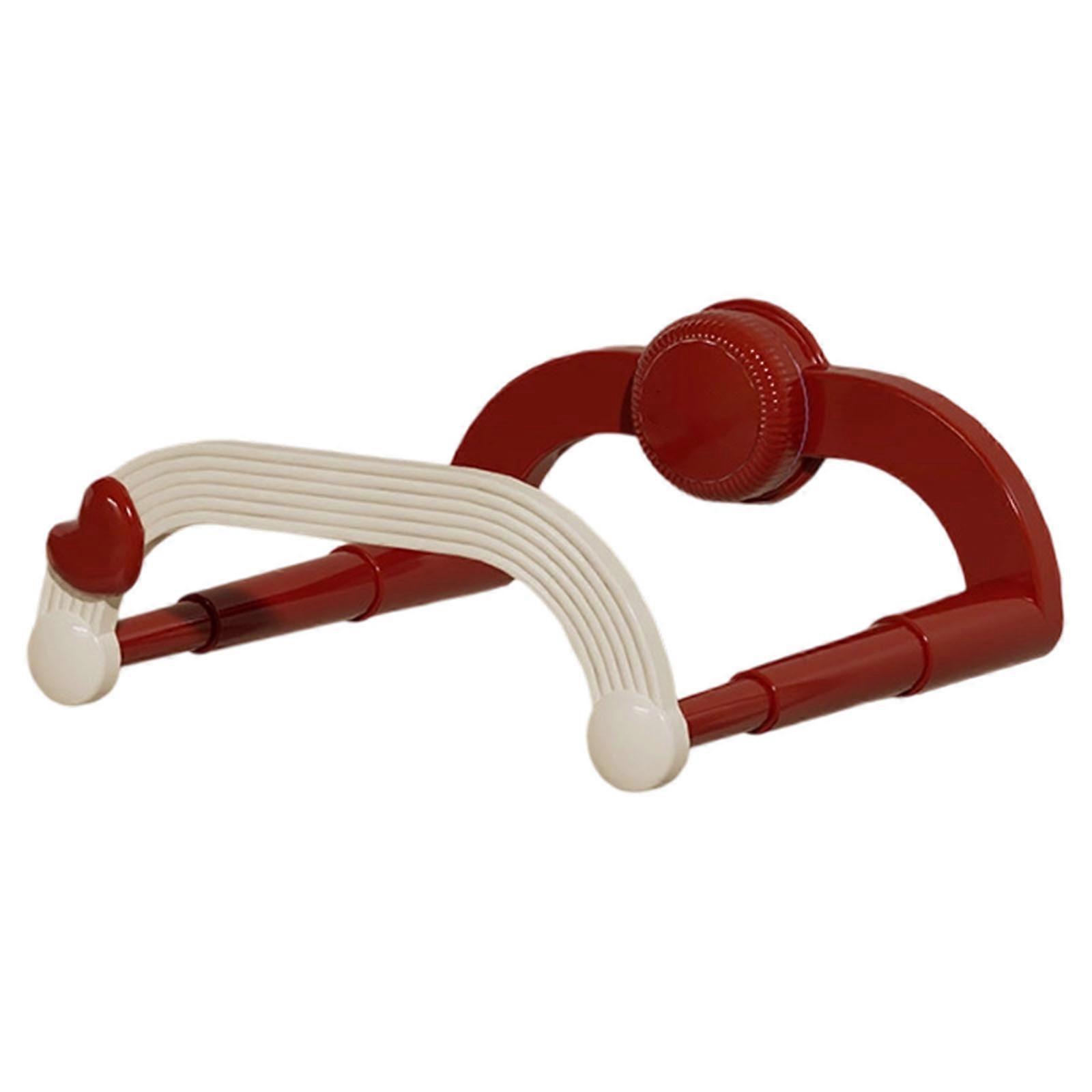 Modifiable Plastic Bathroom Shelf Practice Installation Multiple Rank Storage for Shower Organization  Red