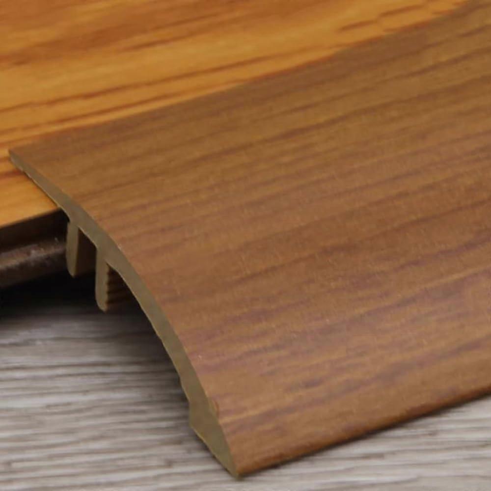 PVC Door Threshold Strips Wood Grain Floor Transition Ramp Reducer Trim, 90cm, 2 Pack Ref: 3134