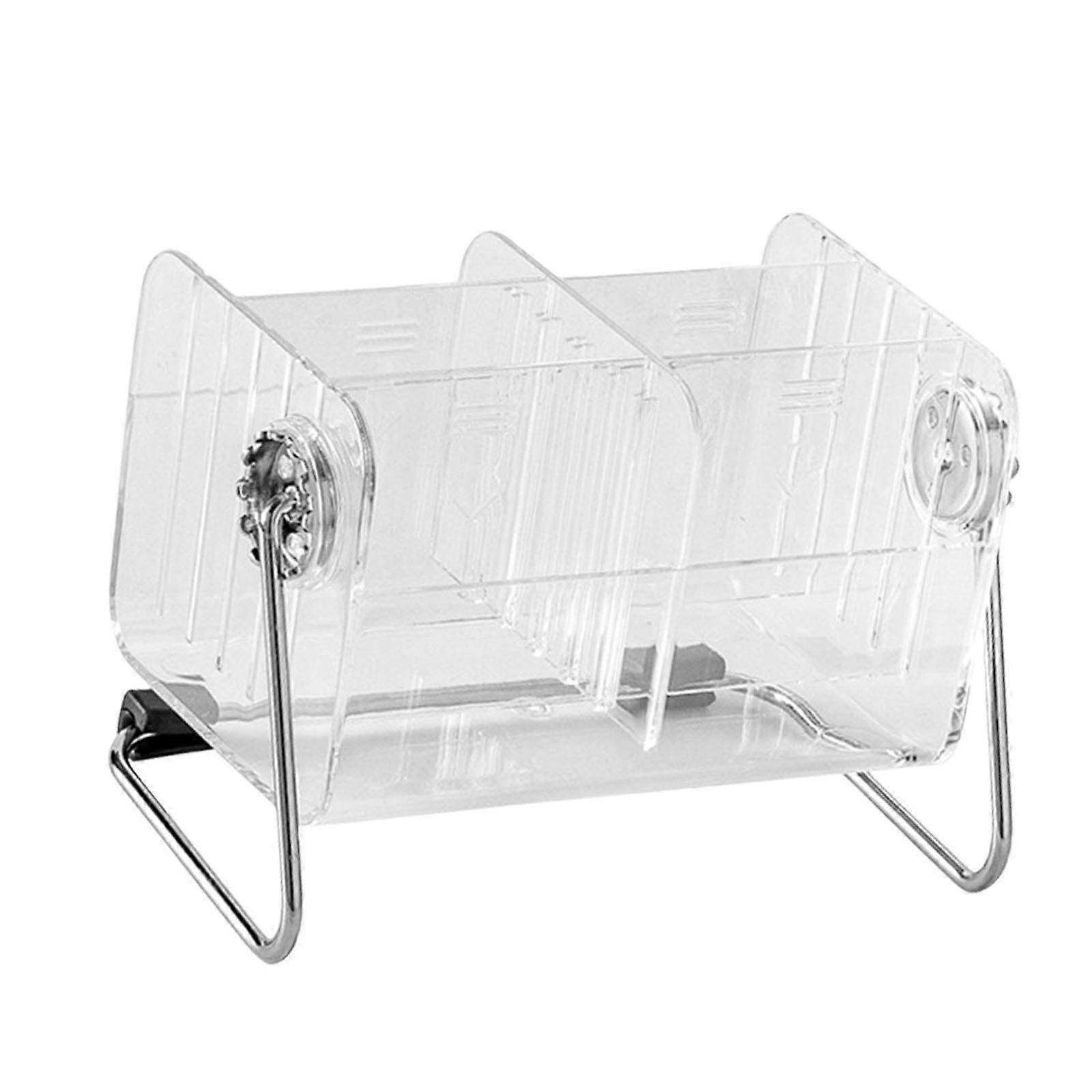 Functional Clear Acrylic Desk Organizer Box for Makeup and Remote Control Storage Stationery Holder with Stable Base Multicolor