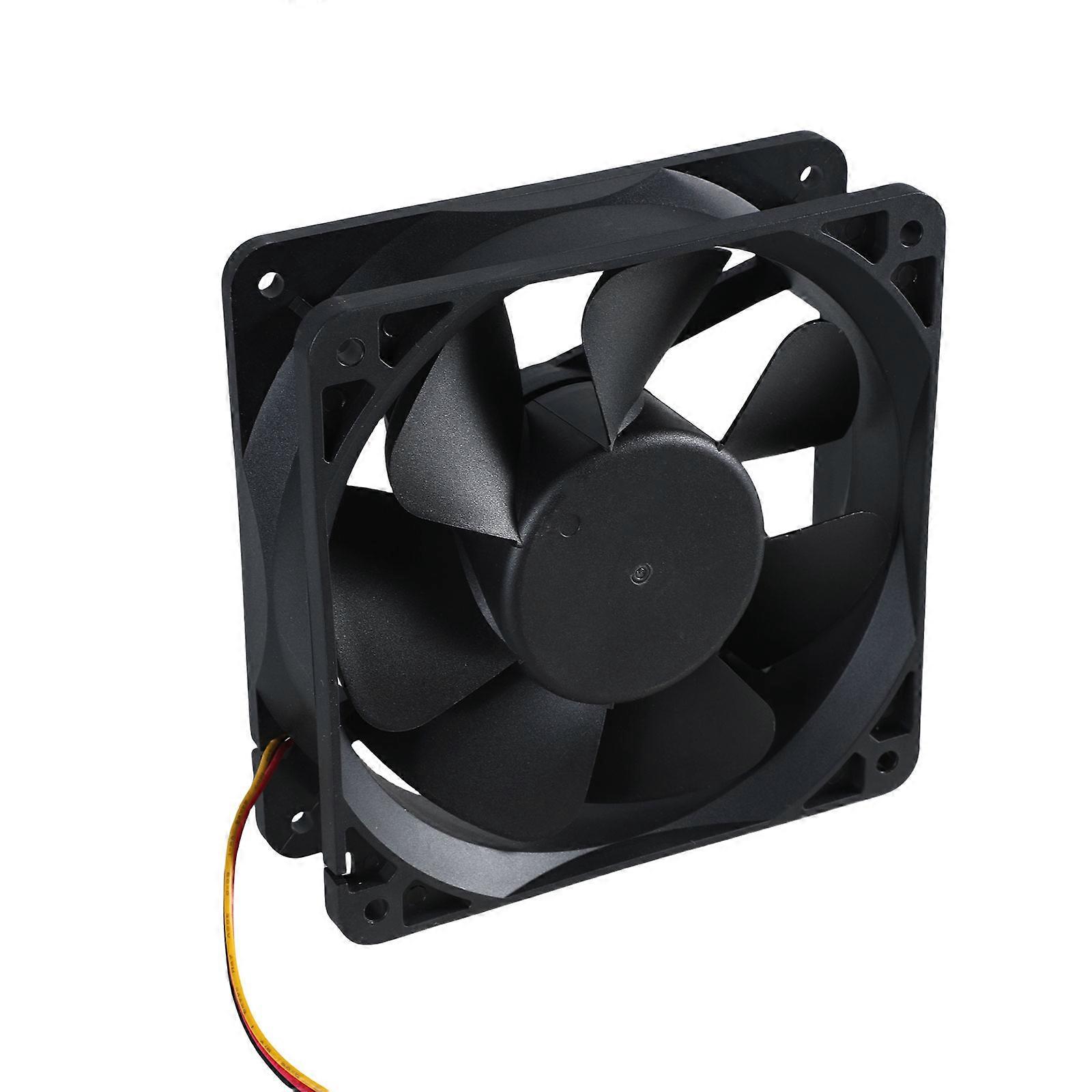 Cooling Fan With Alert Feature MMF 12D24DSRP1 12x12CM 12CM Fan Speed Measurement for Computer/Server Overheat Protecting Multicolor