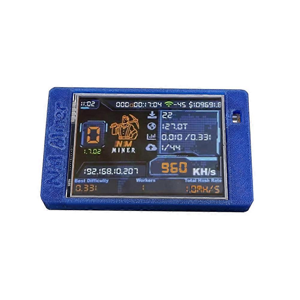NerdMiner V2 NMMiner 960KH/S BTC Bitcoin Lottery Miner 2.8-Inch Display Solo Crypto Mining Machine Home Use