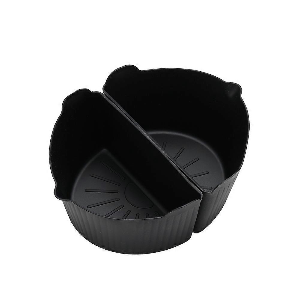 2Pcs Slow Cooker Divider Liner for 6 QT Pot Silicone Cooker Divider Insert Leakproof Silicone Slow Cooker Liner B