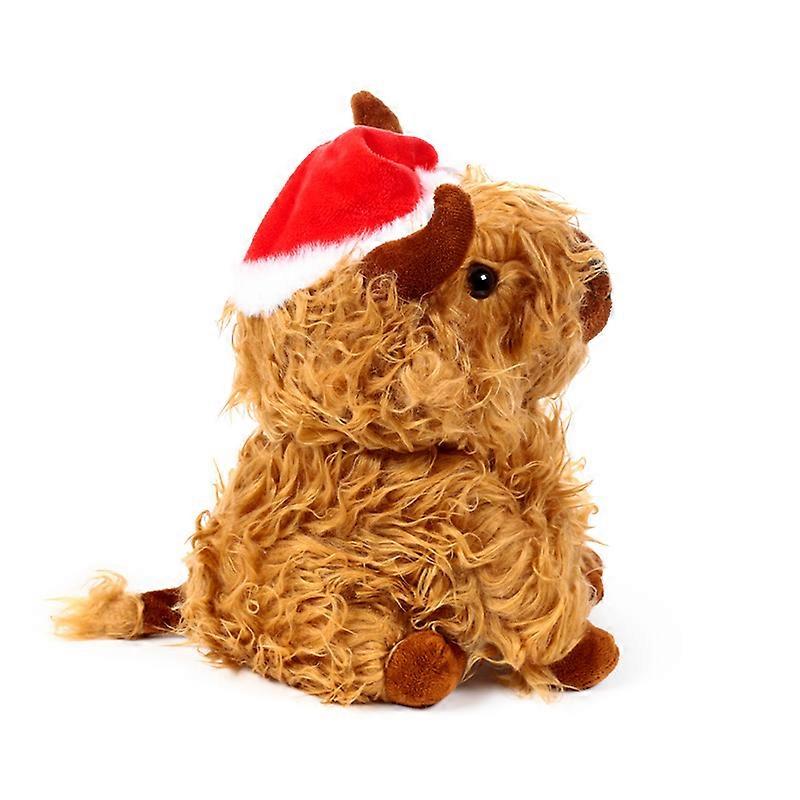 Plush Door Stop - Christmas Highland Coo 1 Pack