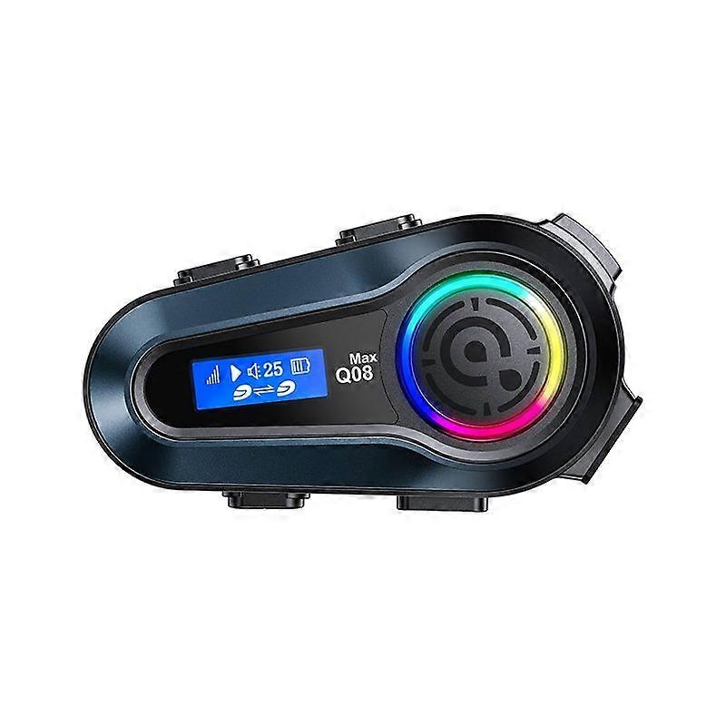 Motorcycle helmet Bluetooth intercom with 500m intercom range and 2-in-1 microphone