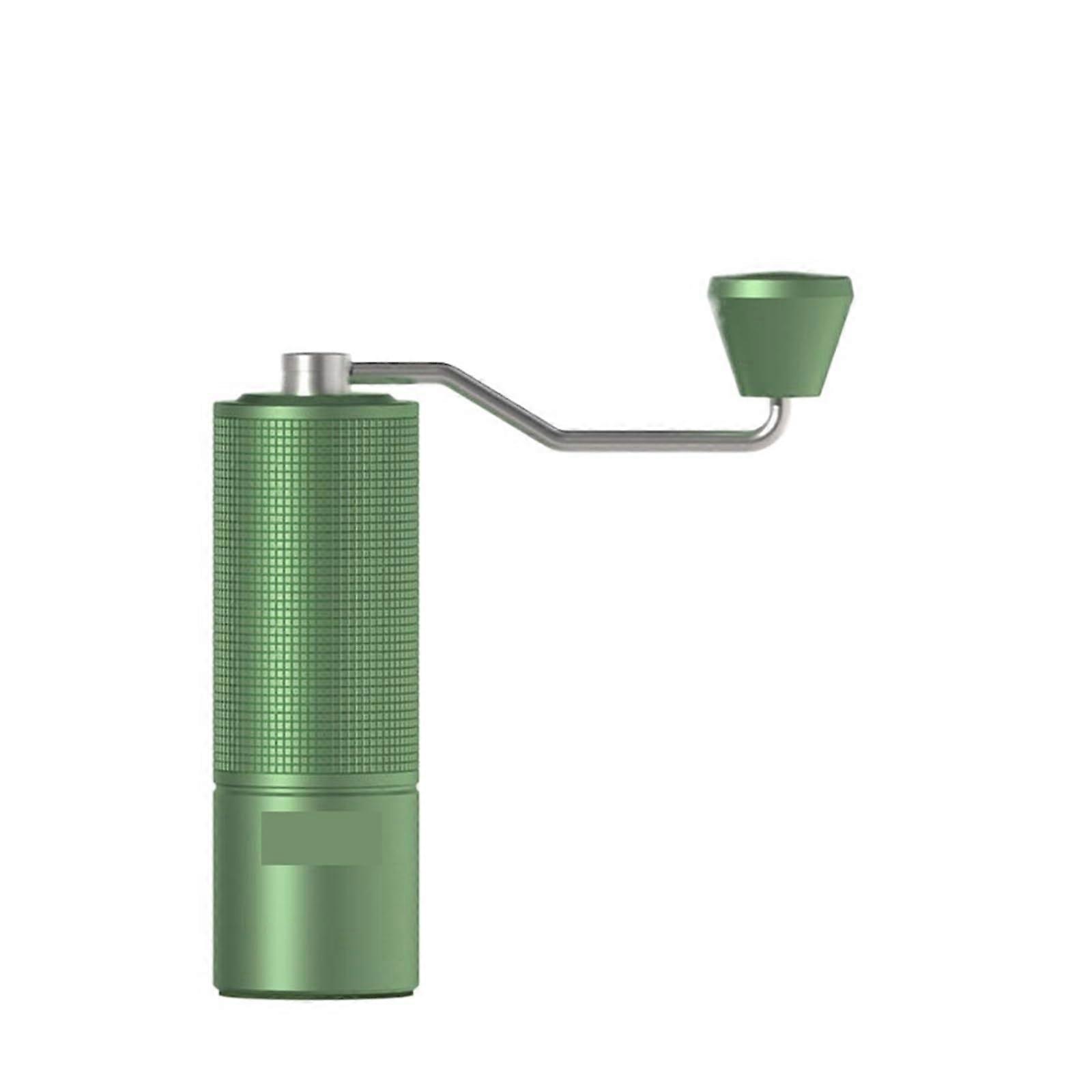 Manual Coffee Grinder with AllMetal Body & AntiSlip Design, Portable Burr, Green