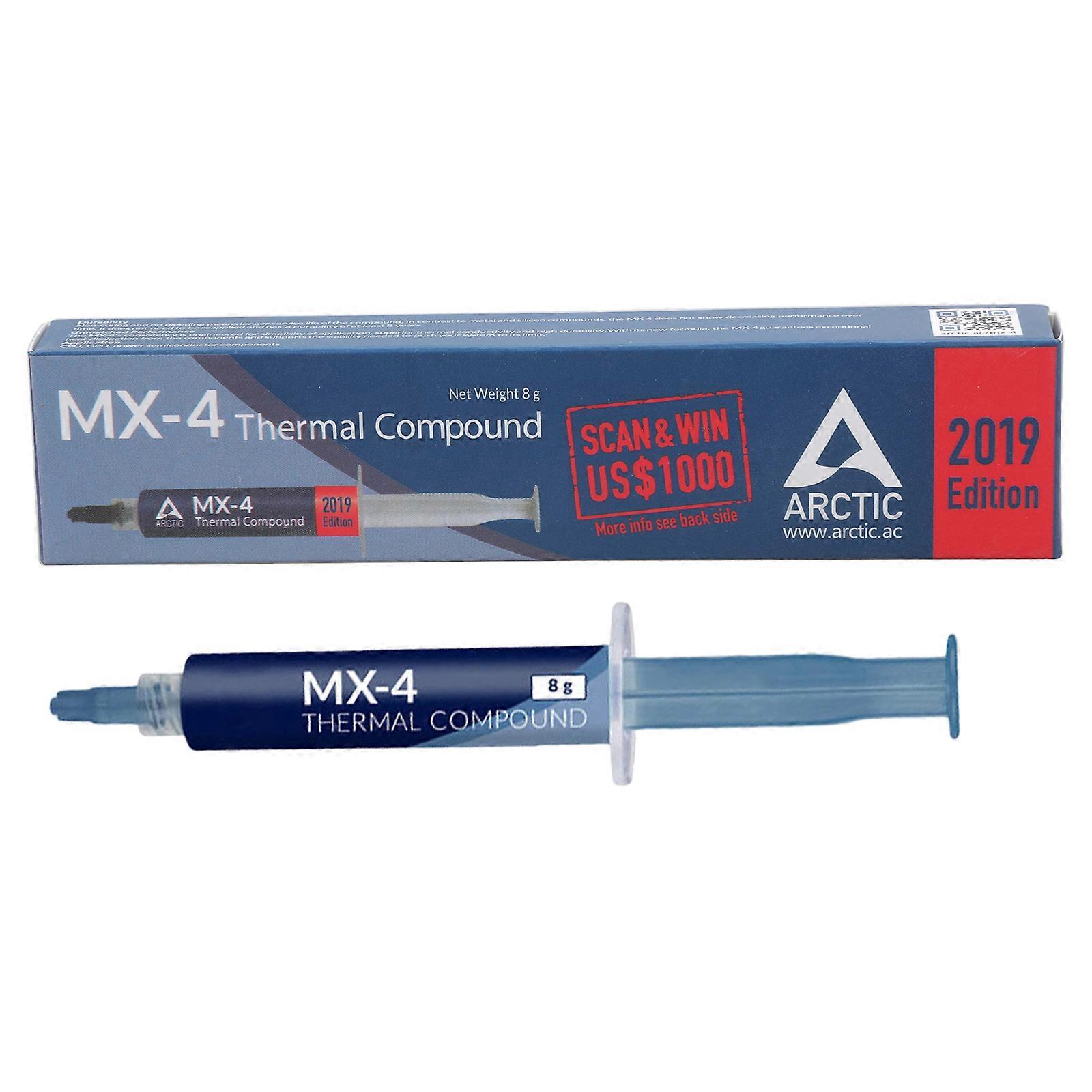 8g MX4 Thermal Paste Cooling Grease Compound For Improved Thermal Conductivity In Electronic Gadgets MX-4 Multicolor