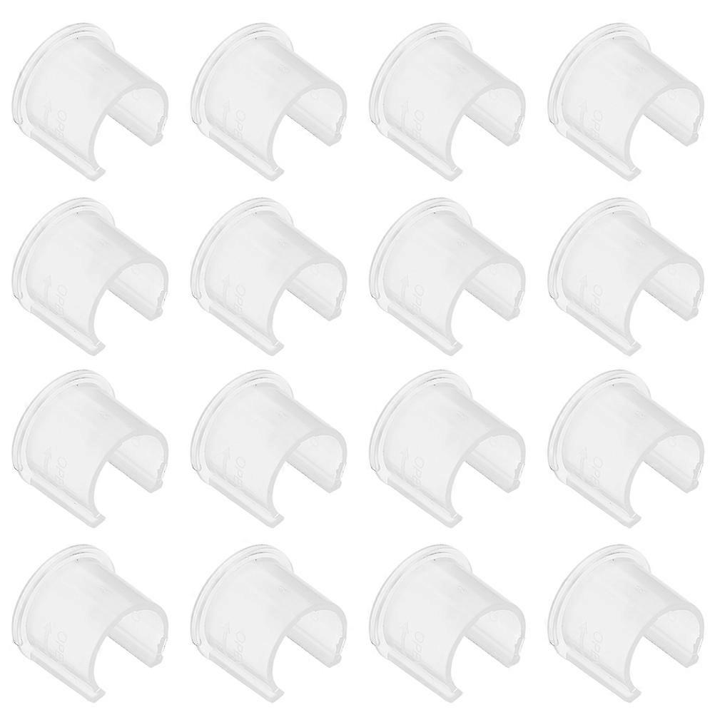 Pump Bottle Lock Clips Plastic for Leakproof Control 40Pcs Transparent Clips