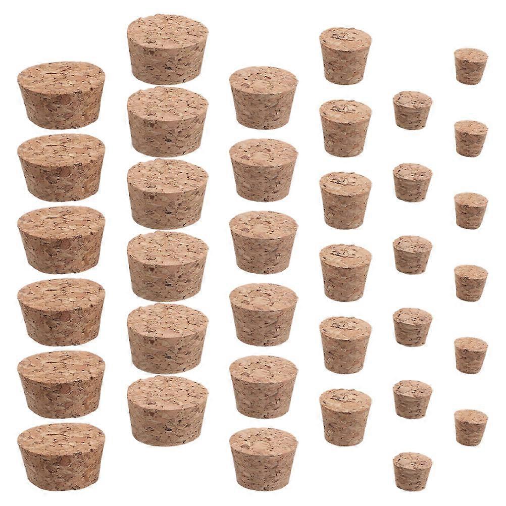 36Pcs Wooden Cork Stoppers For Wine Bottles And Beer Bottles With Light Yellow Color For Beverage Storage And Food Preservation