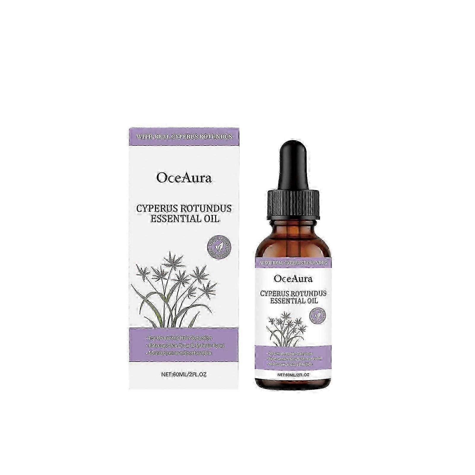 Ulei natural Cyperus Rotundus pentru îndepărtarea părului, reduce creșterea părului nedorit, hidratează și calmează pielea, potrivit pentru toate tipurile de piele