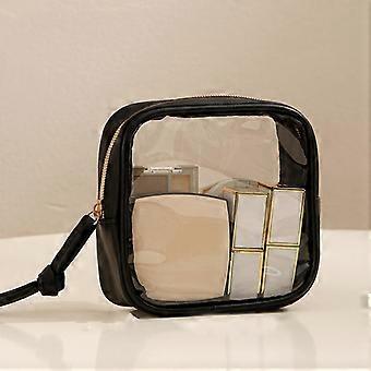 Portable Makeup Bag Large Capacity Make Up Brcomhes Lipstick Powder Travel Cosmetics Storage Toiletry Bag Waterproof Transparent
