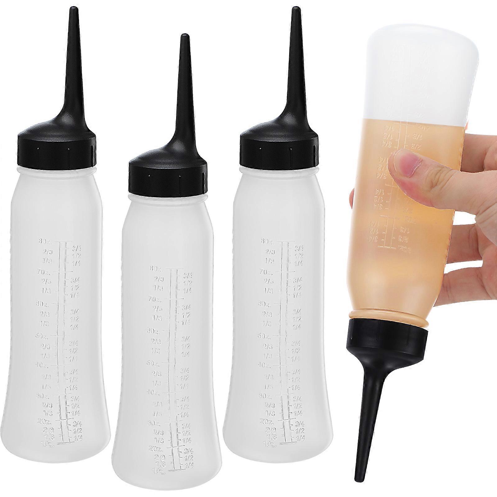 Hair Dye Applicator Bottles Refillable Containers for Salon 9Pcs