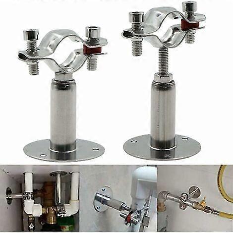 Pipe Clamp Support Clamp - Adjustable Ceiling Wall Mount Stainless Steel Clamps