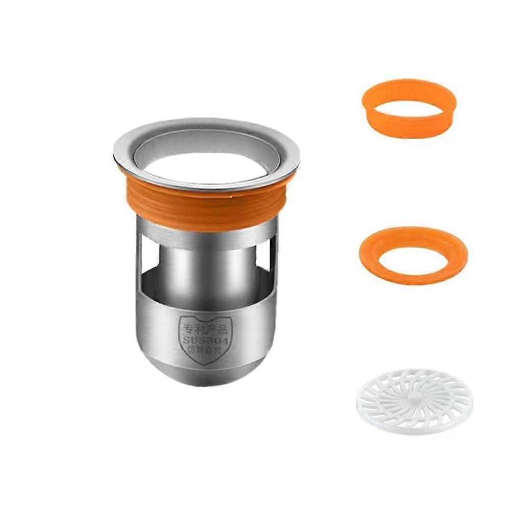 Shower Drain Odor Stopper with 304 Stainless Steel Core, Floor Drain Backflow Preventer, 2'