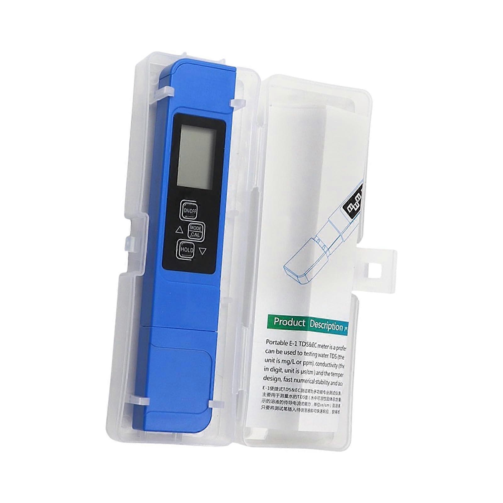 Water Quality Tester with Blue Backlight Display for Accurate Drinking Water, Pool and Aquarium Testing