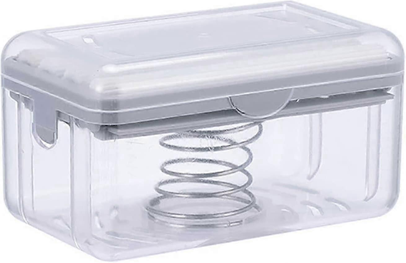 2-in-1ソープ泡カートリッジ、鋸歯状ローラードレイナーソープトレイ付き(グレー)