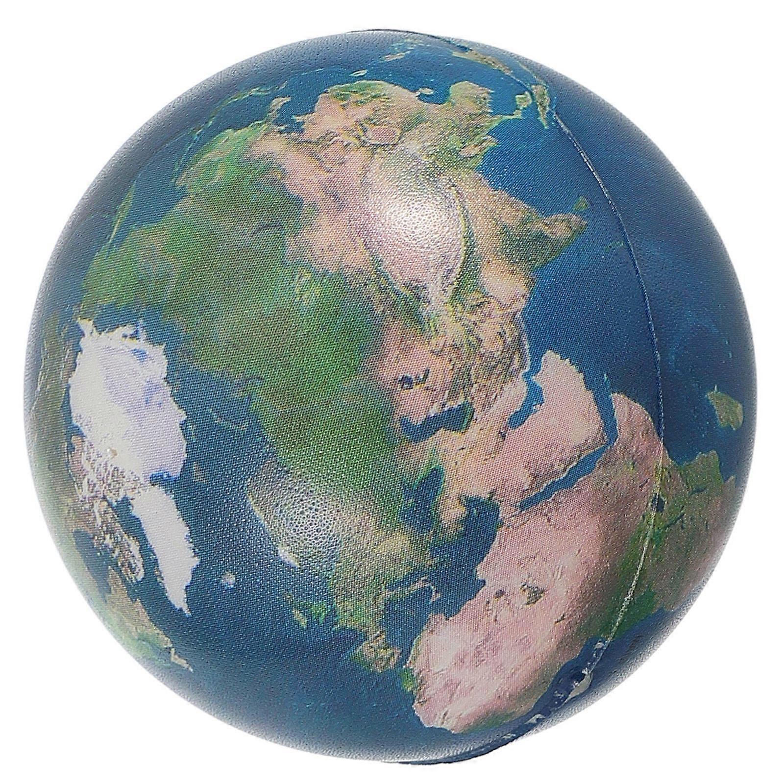 Realistic Earth Model for Teaching with Squeezable Globe Ball