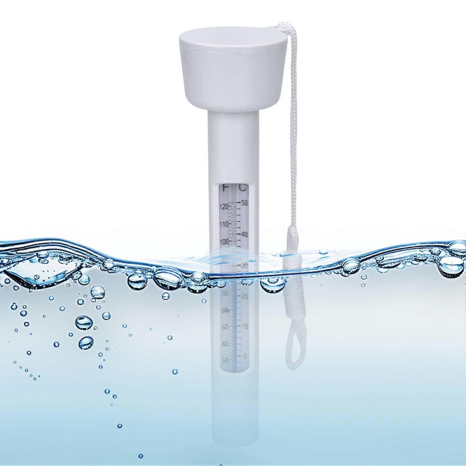 Pool Thermometer with Large Clear Display, Accurate Double Scale, Battery for Hot Tub Spa