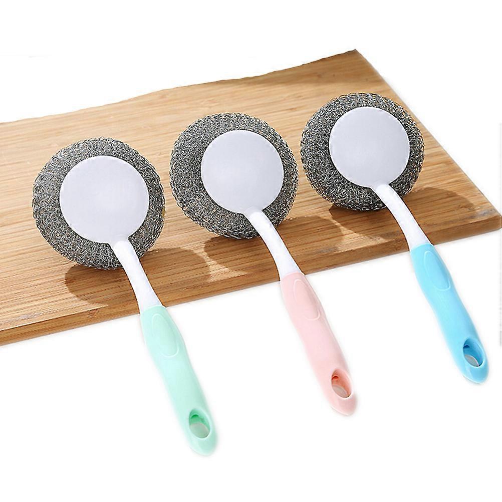 Wire Brush Handle for Dish Cleaning One Ball Scourer