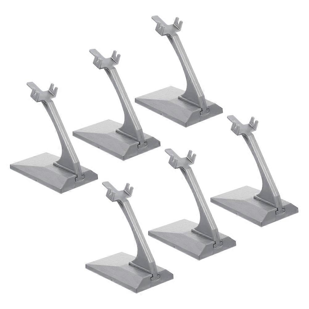Aircraft Model Display Stand Plastic for Holding 6Pcs Grey Plane Models