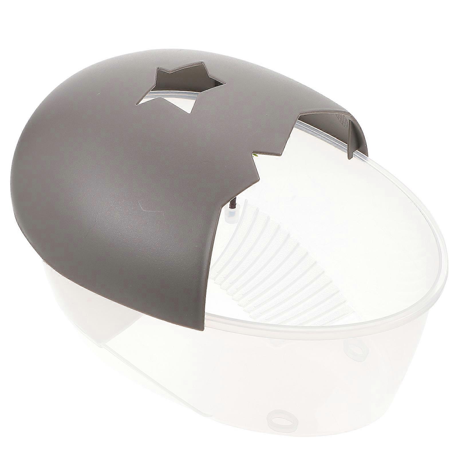 Turtle Rest Platform Turtle Terrarium for Pet Use PP Material Grey